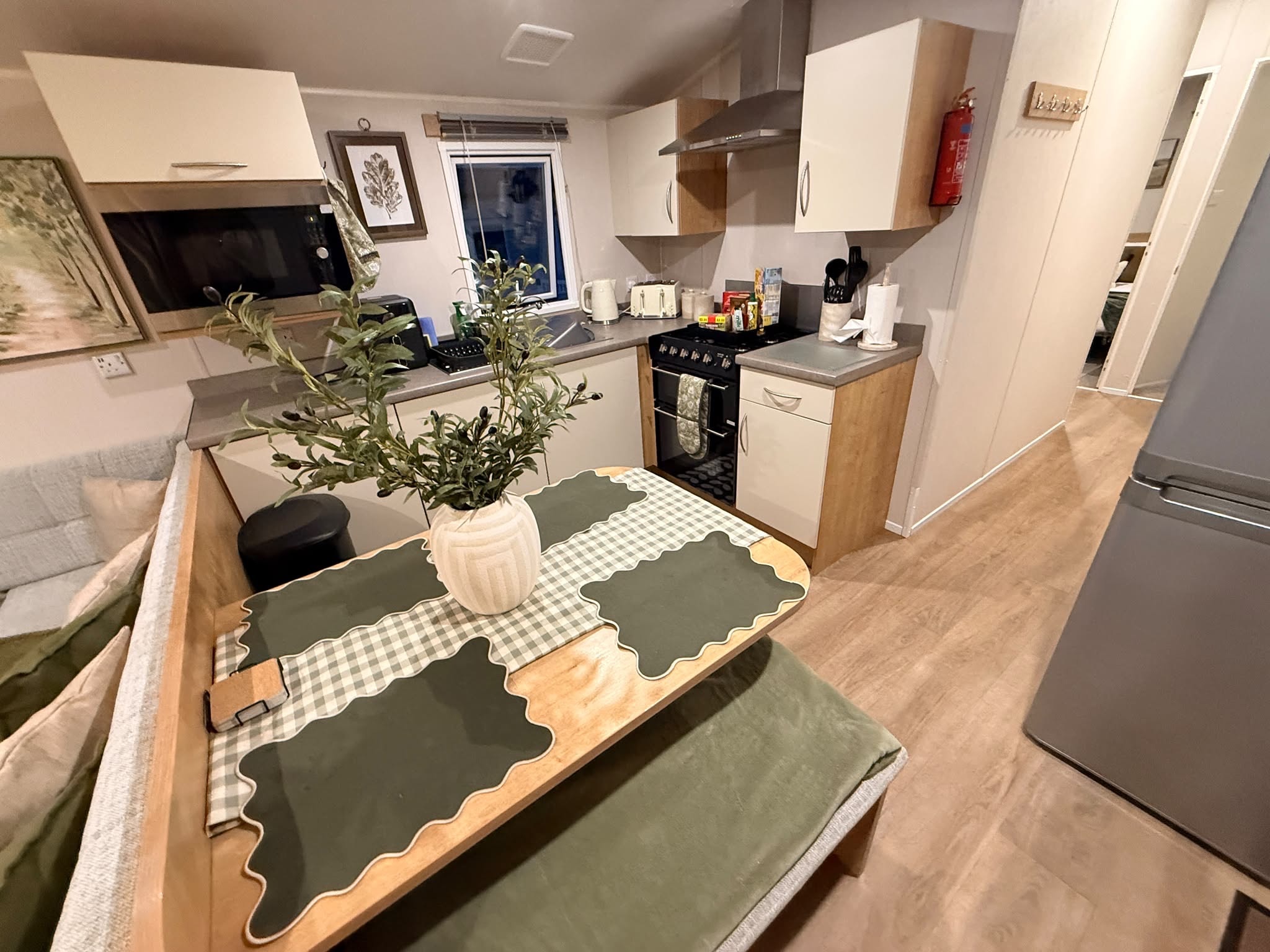 Kitchen and dining area
